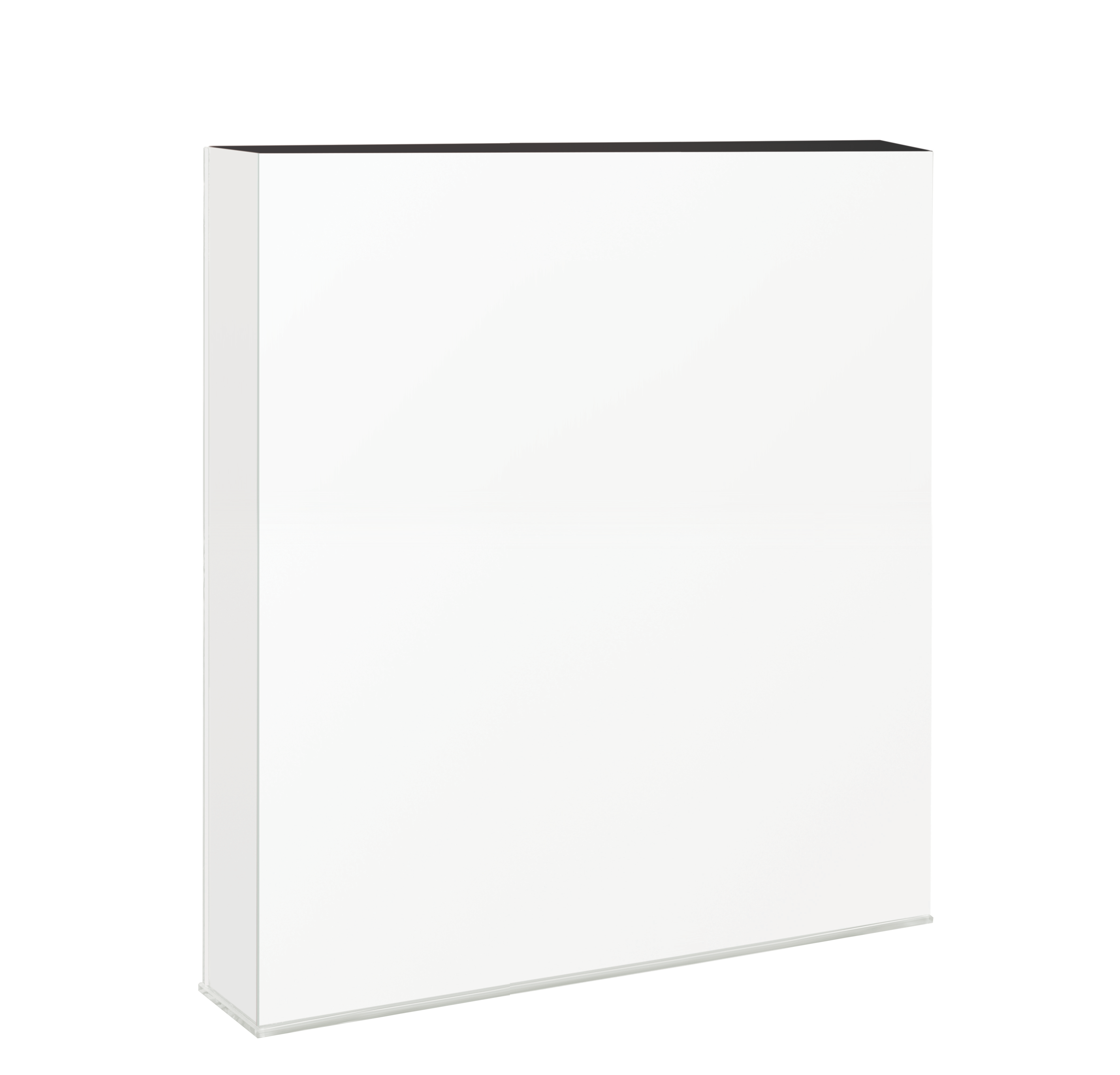 MIRROR PANEL VASE - White Mirror