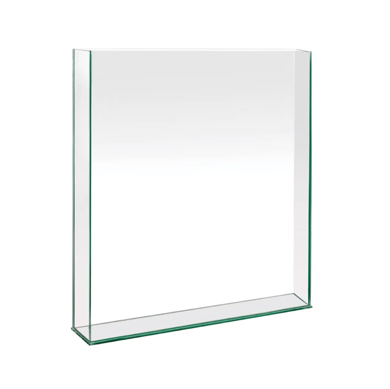RECTANGLE PLATE GLASS VASE - 8" × 3" × 12" - 12-Piece per Pack