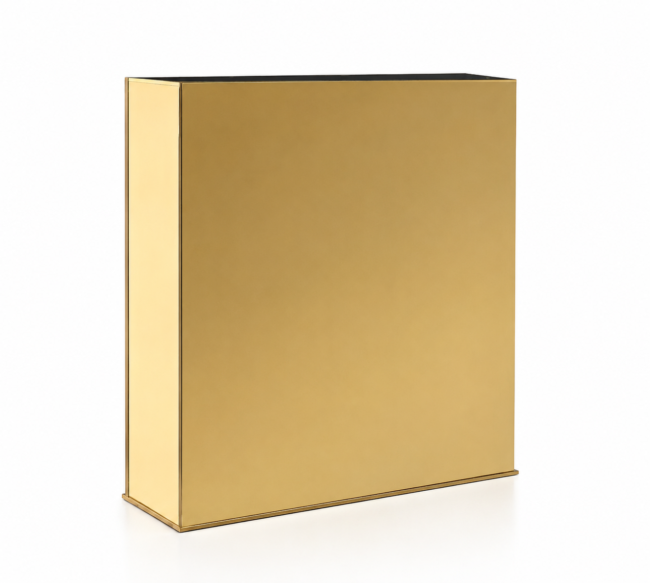 MIRROR PANEL VASE - Gold Mirror