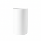 PLASTIC CYLINDER - 5" × 8" - White - 12-Piece per Pack