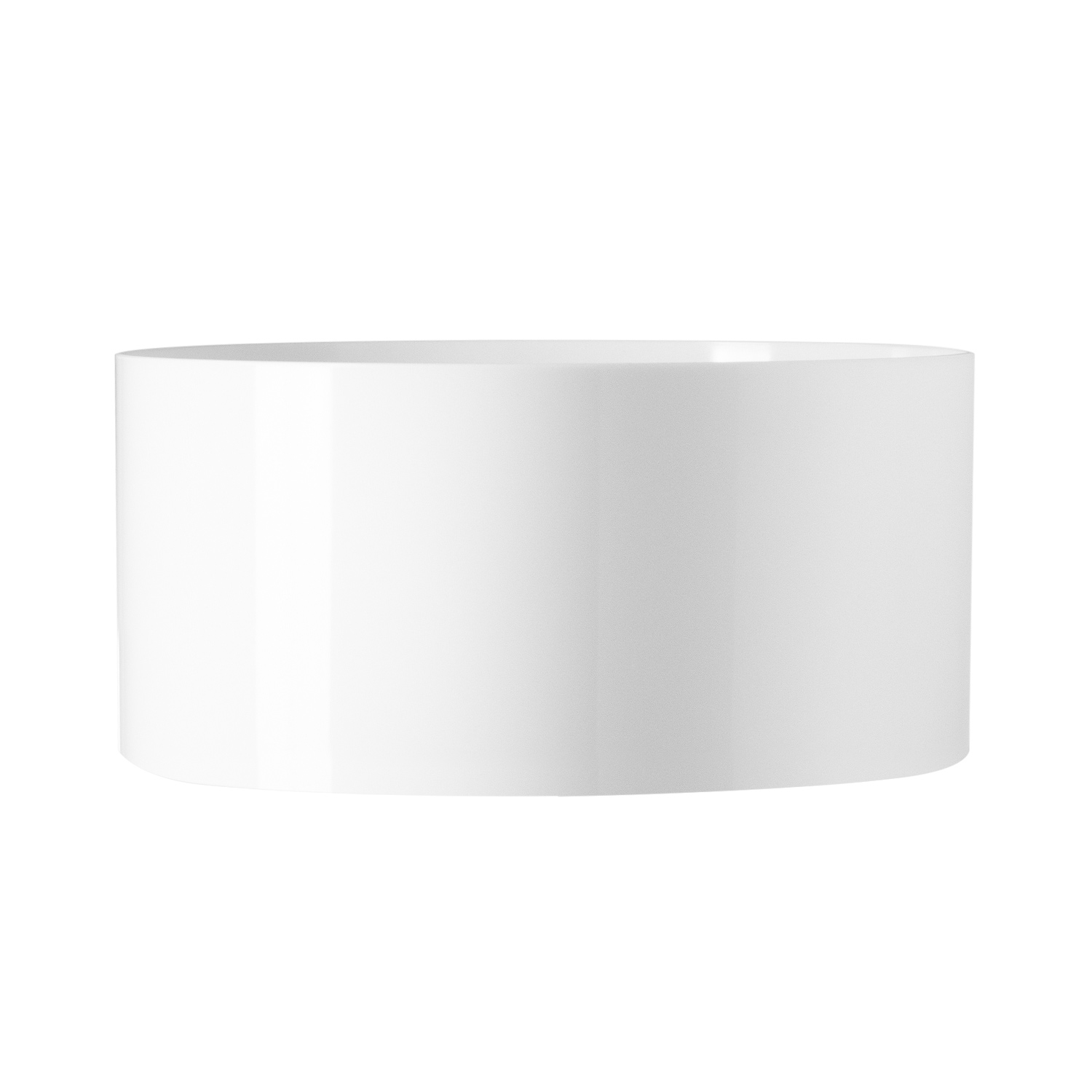PLASTIC CYLINDER - 8" × 4" - White - 12-Piece per Pack