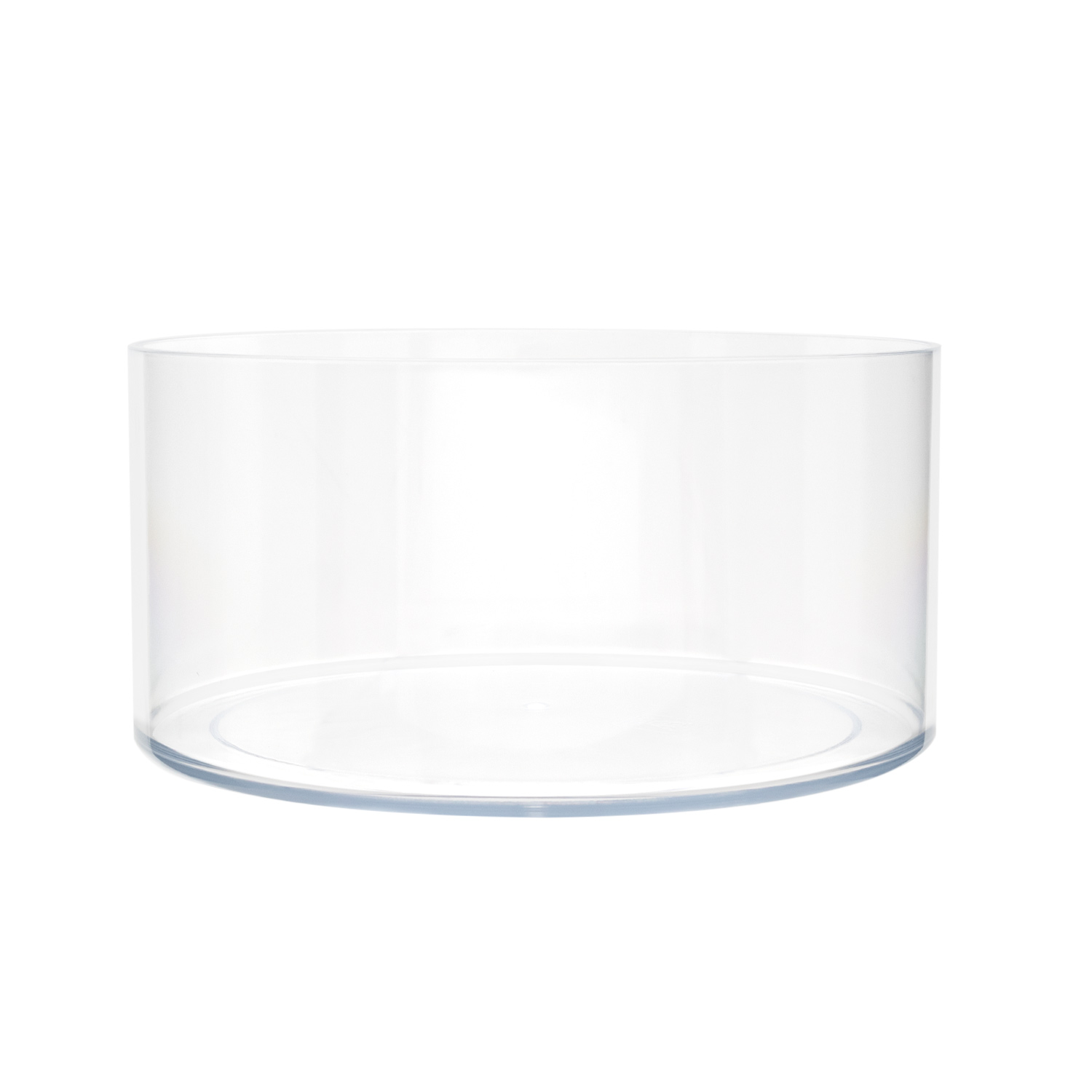 PLASTIC CYLINDER - 8" × 4" - Clear - 12-Piece per Pack