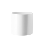 PLASTIC CYLINDER - 4" × 4" - White - 12-Piece per Pack
