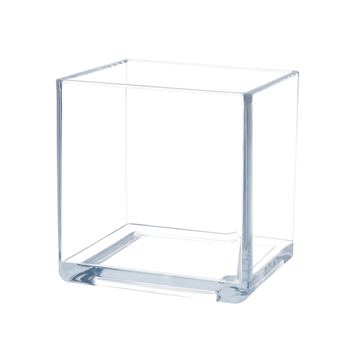 PLASTIC CUBE - 5" × 5" × 5" - Clear - 12-Piece per Pack