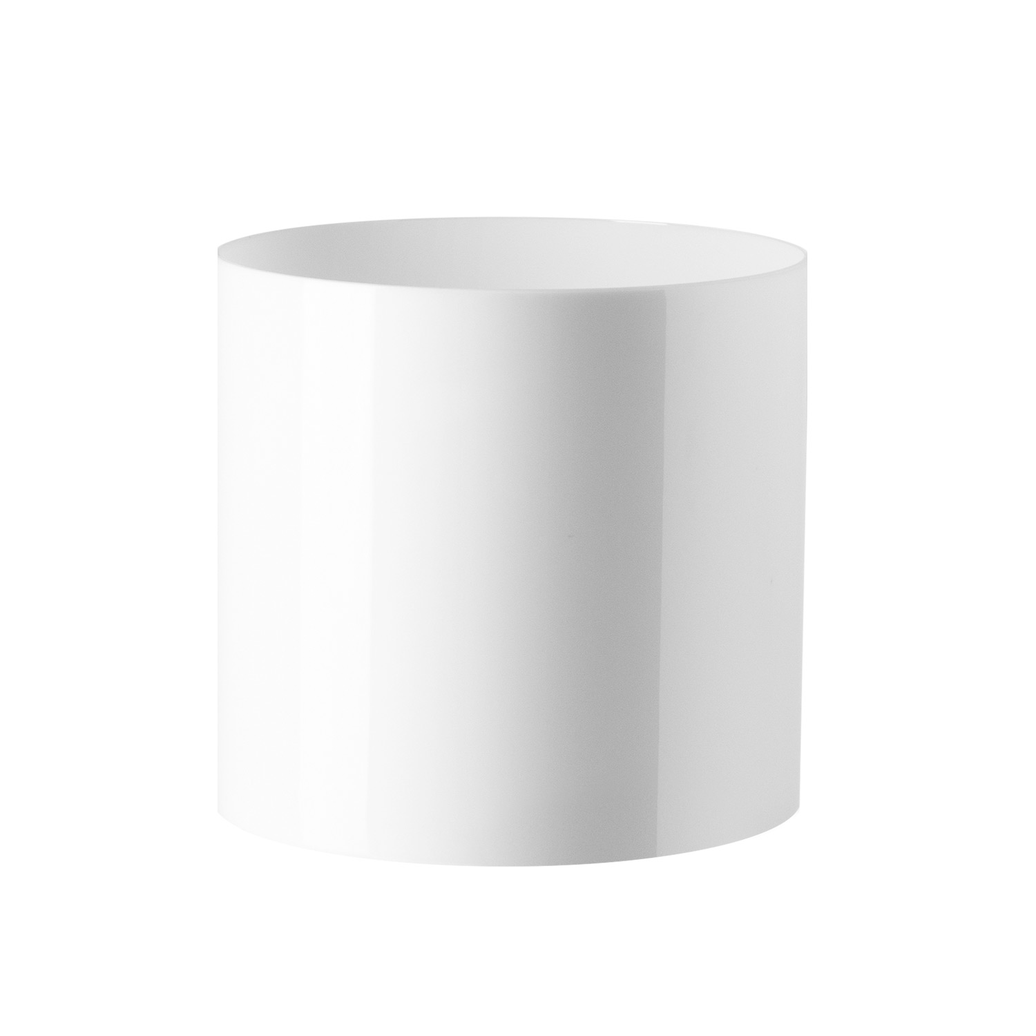PLASTIC CYLINDER - 5" × 5" - White - 12-Piece per Pack