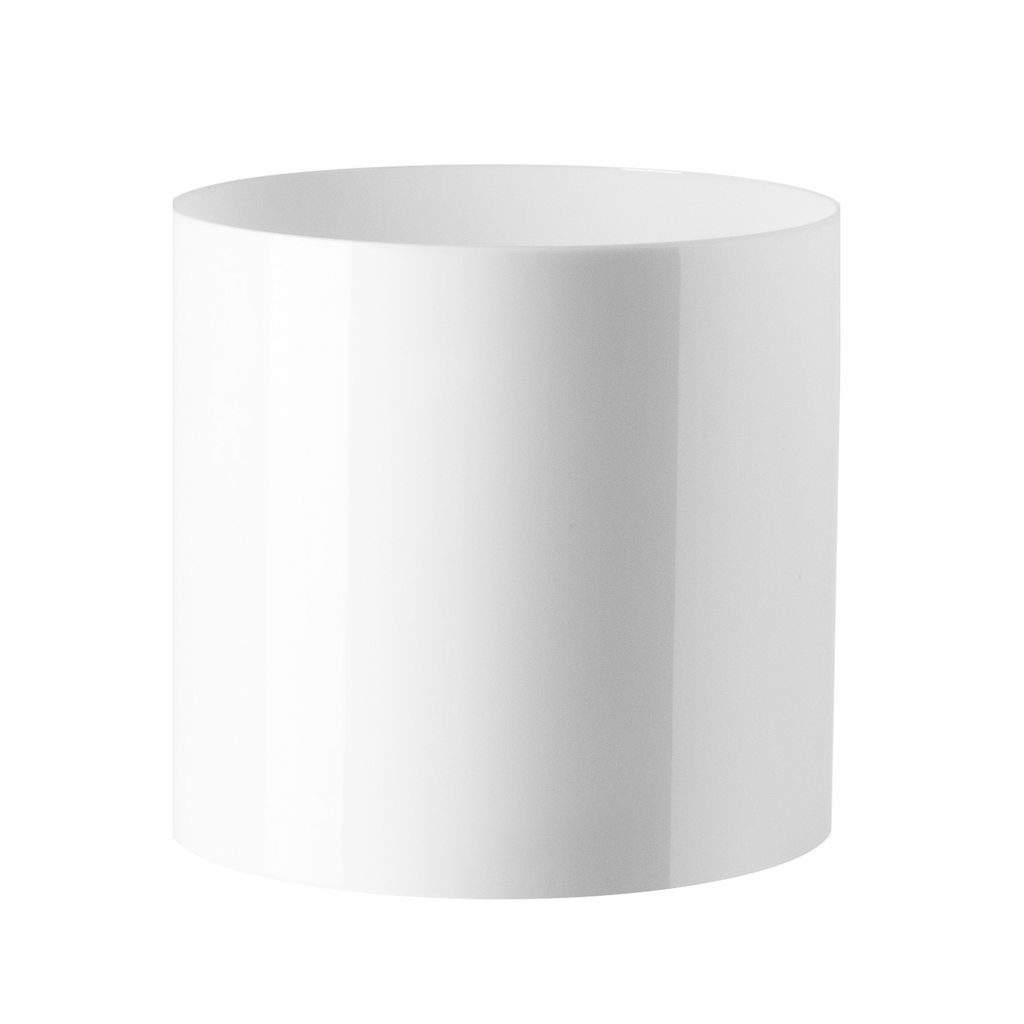 PLASTIC CYLINDER - 6" × 6" - White - 12-Piece per Pack