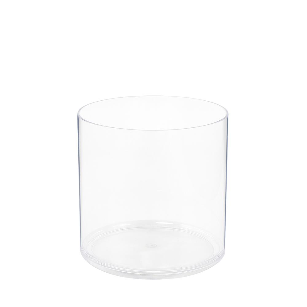 PLASTIC CYLINDER - 6" × 6" - Clear - 12-Piece per Pack