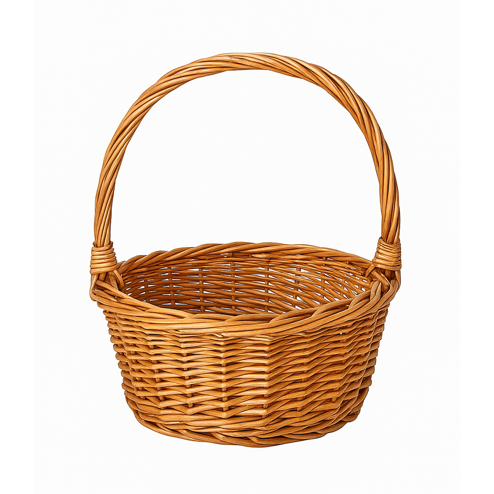 HANDLED BASKET - 12" - Brown