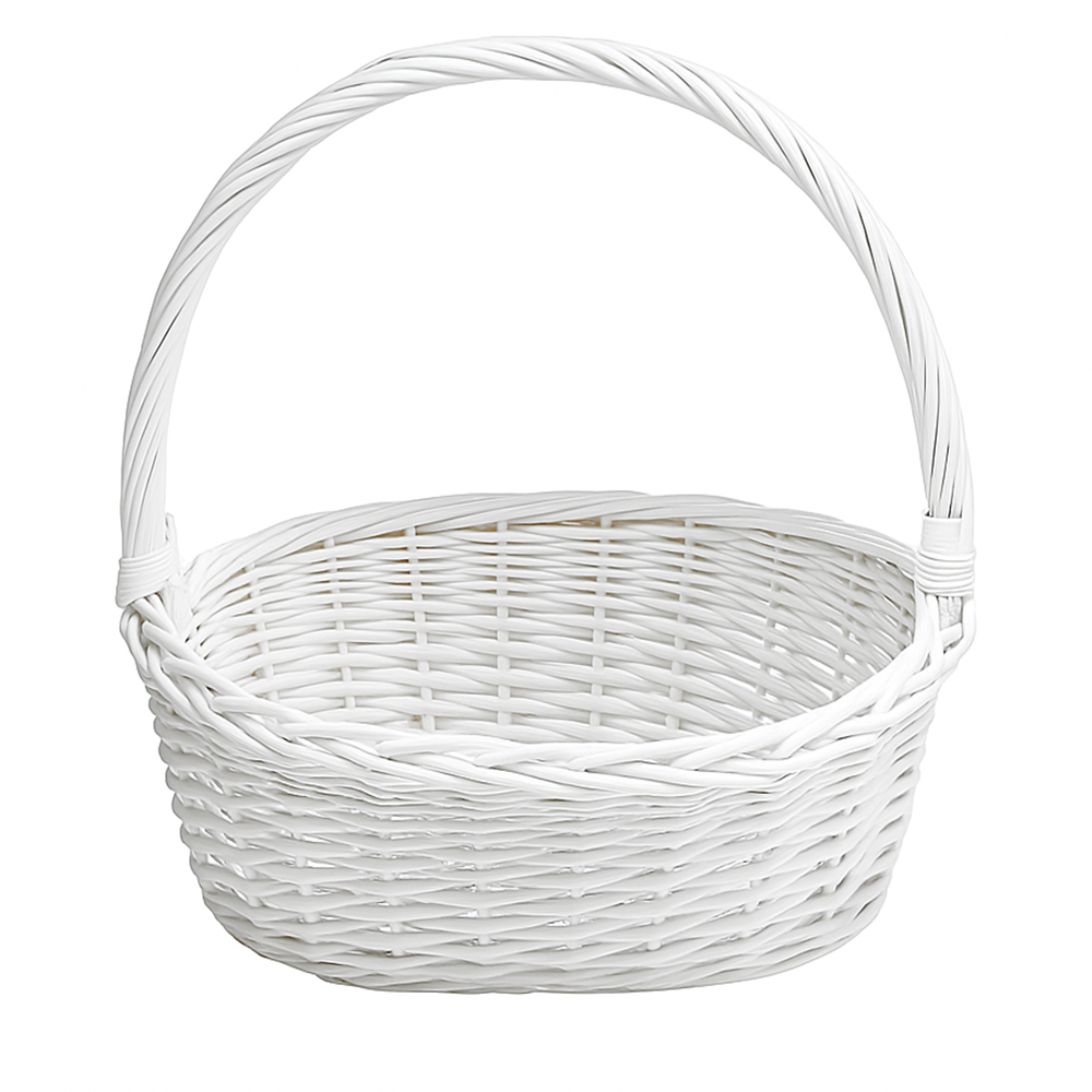 HANDLED BASKET - 14" - White