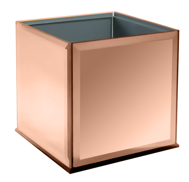MIRROR CUBE - 6" × 6" × 6" - Rose Gold Mirror - 8-Piece per Pack