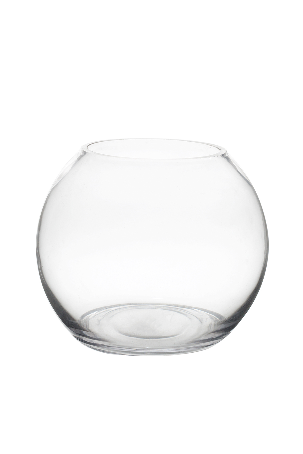 GLOBE VASE - 4.5" × 6" - Clear