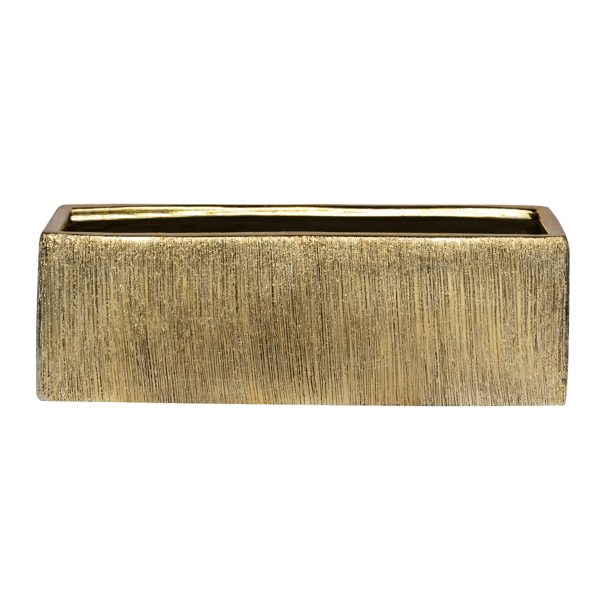 ETCH RECTANGLE VASE - Gold - 6-Piece per Pack