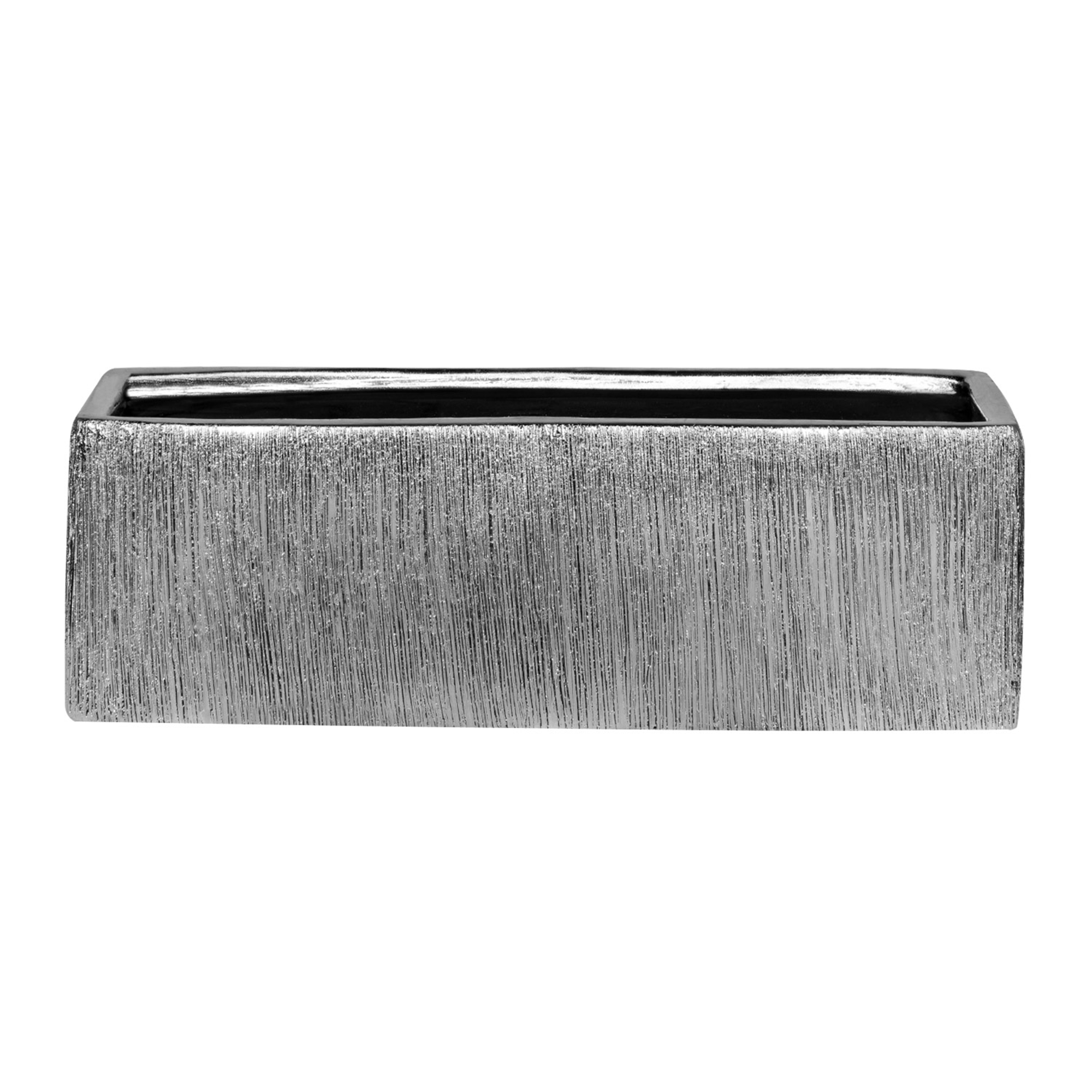 ETCH RECTANGLE VASE - Silver - 12-Piece per Pack