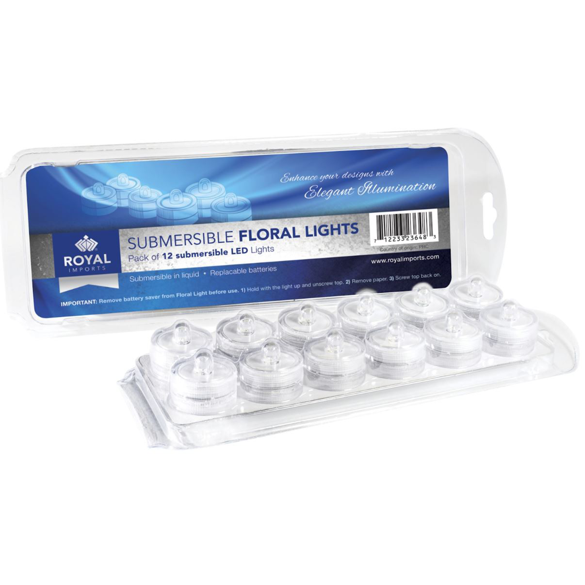 SUBMERSIBLE LED LIGHTS - 12-Piece per Pack