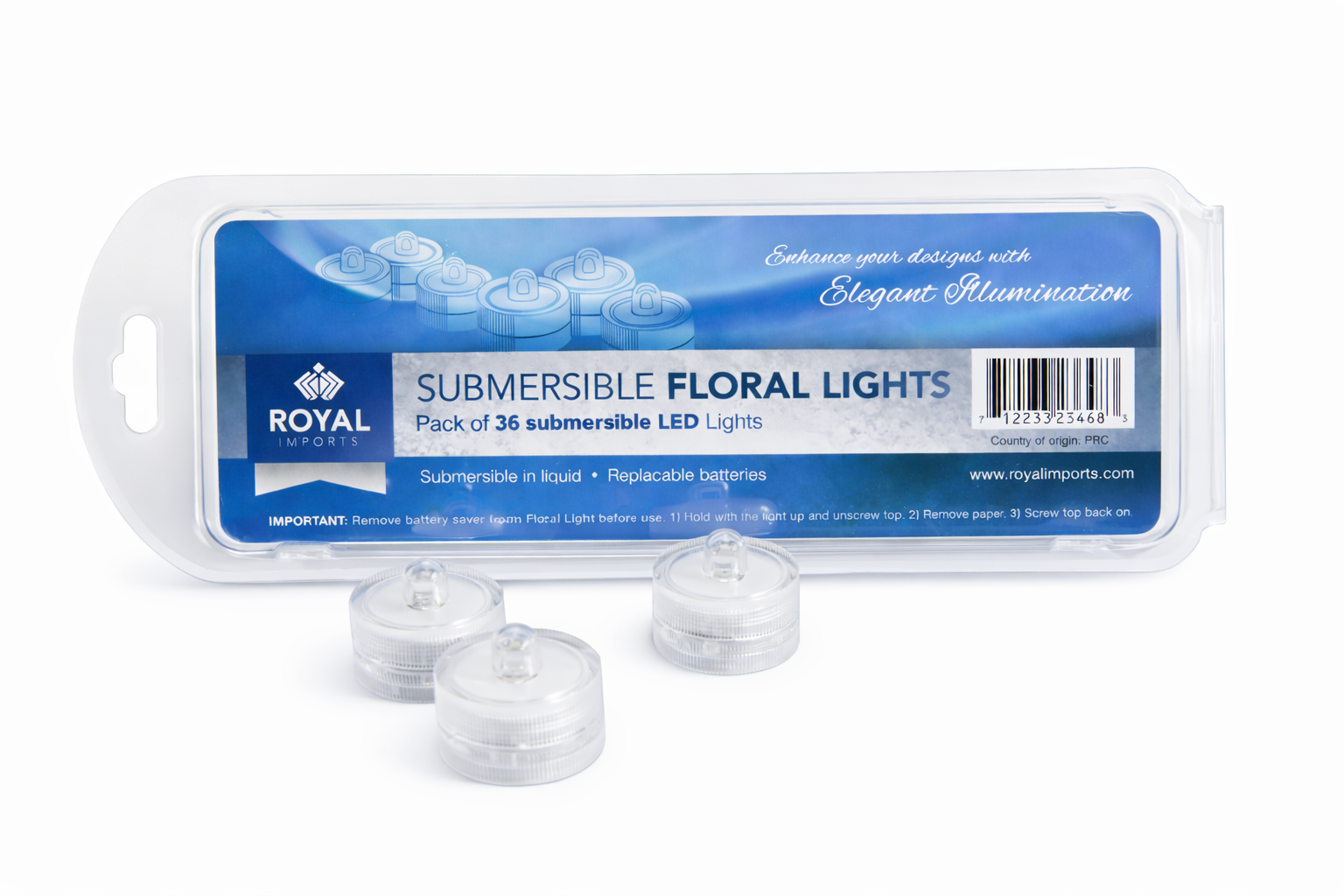 SUBMERSIBLE LED LIGHTS - 36-Piece per Pack