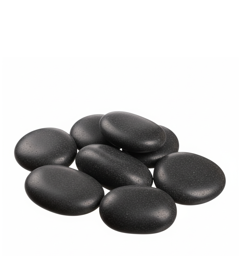 FLAT ROCKS | 5-Pounds per Pack - 75MM - Black