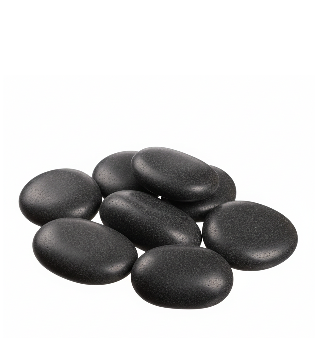 FLAT ROCKS | 5-Pounds per Pack - 75MM - Black