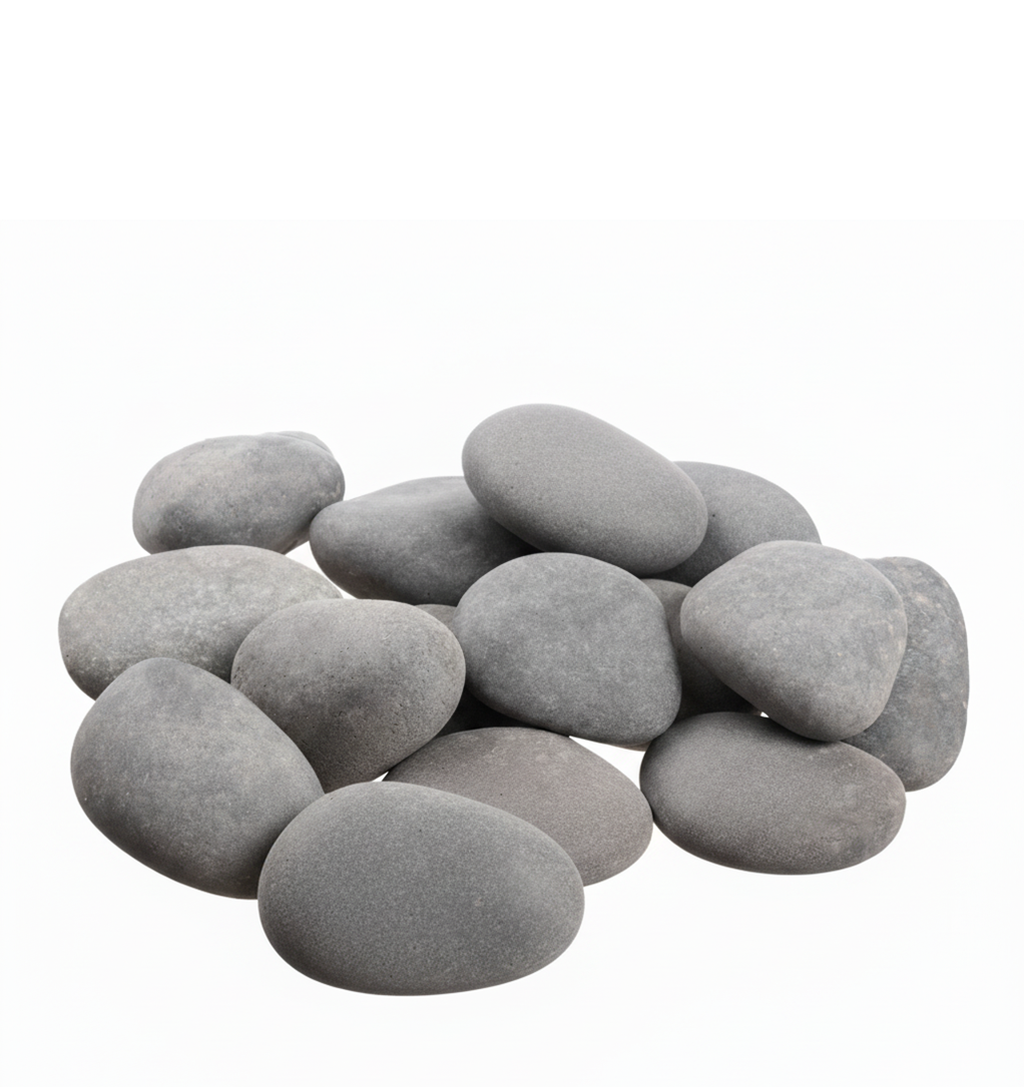 FLAT ROCKS | 5-Pounds per Pack - 50MM - Gray