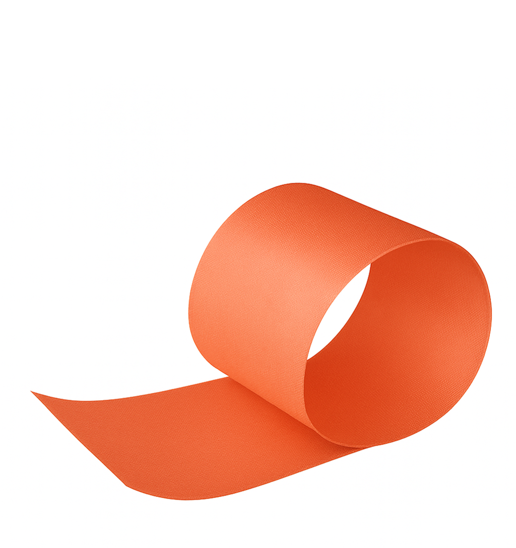 POLY SATIN RIBBON | 100-Yards per Roll - 2 3/4" - Orange