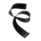 POLY SATIN RIBBON | 100-Yards per Roll - 1 3/8" - Black