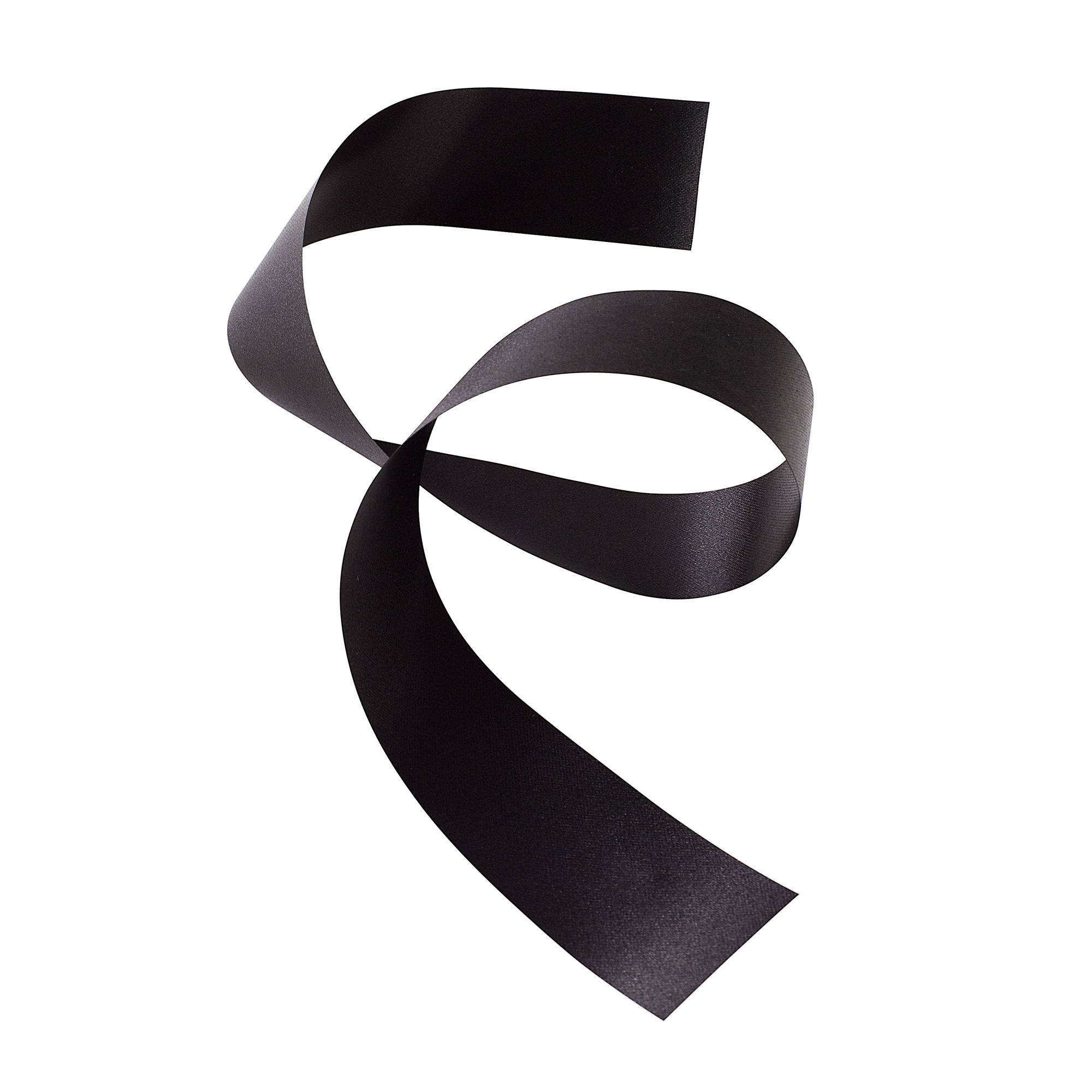 POLY SATIN RIBBON | 100-Yards per Roll - 1 3/8" - Black