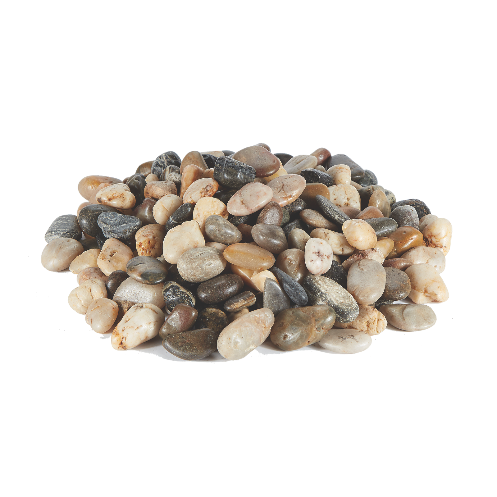 RIVER ROCKS | 5-Pounds per Pack - 0.6" - Natural
