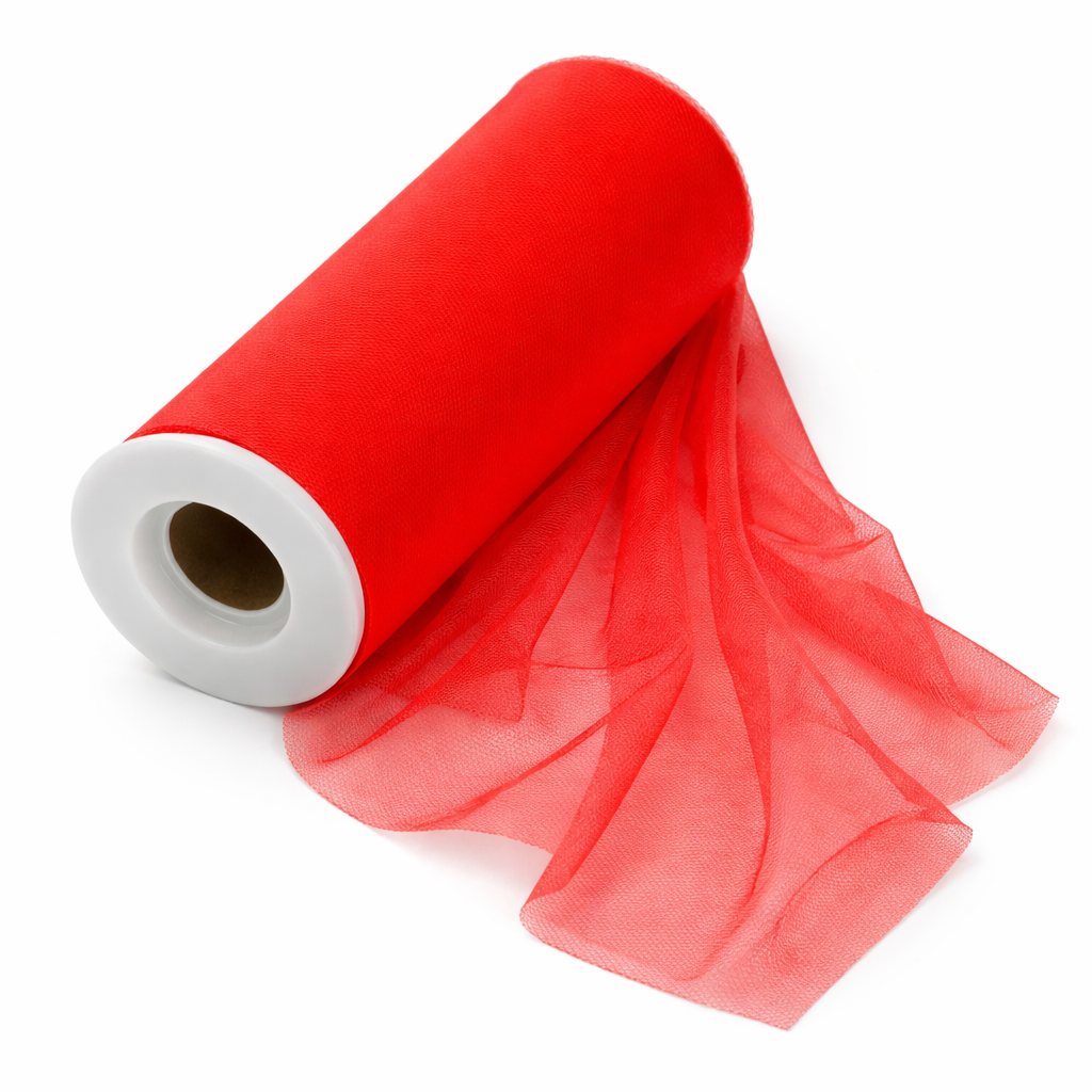 TULLE | 25-Yards per Roll - Red