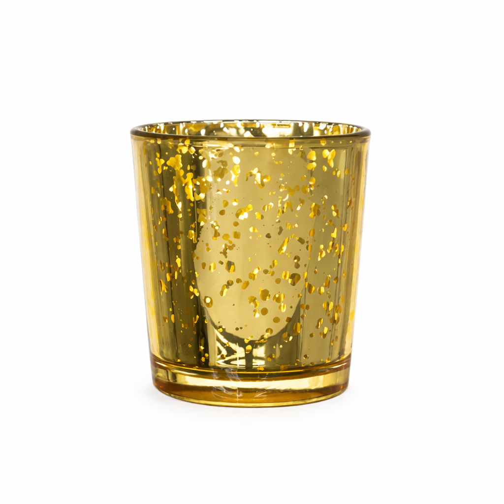 PREFILLED SHOT VOTIVE GLASS - Gold - 36-Piece per Pack