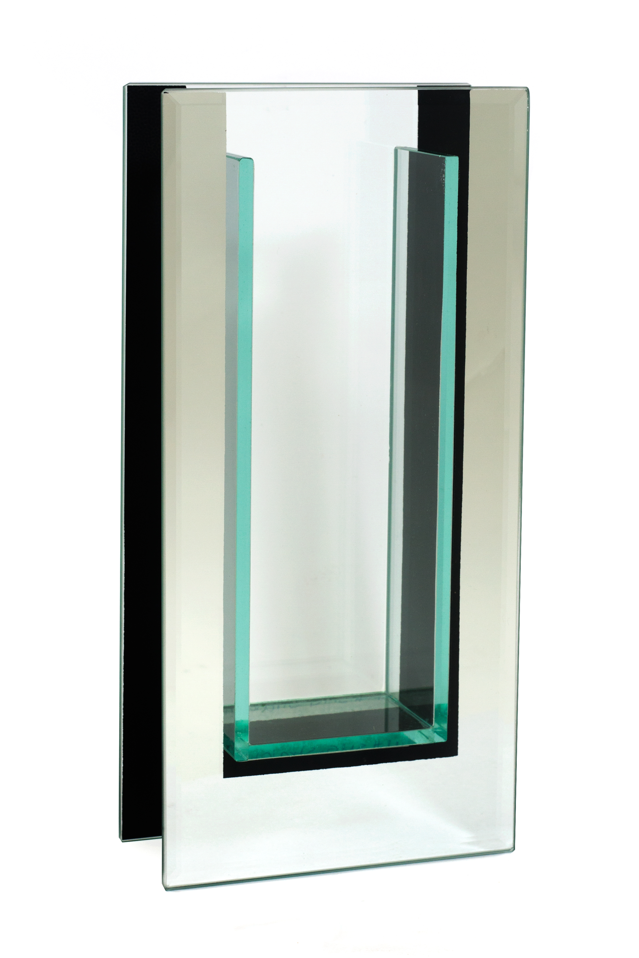 RECTANGULAR MIRROR TRIM VASE - 2" × 5" × 10" - 12-Piece per Pack