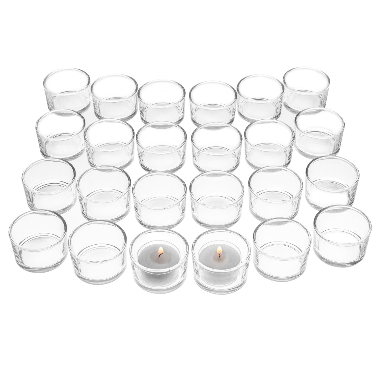UNFILLED TEALIGHT GLASS, SET OF 24