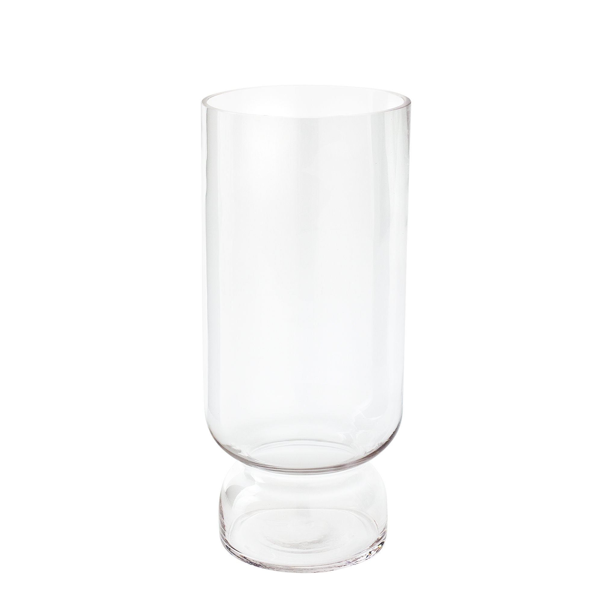 CYLINDER VASE WITH PEDESTAL