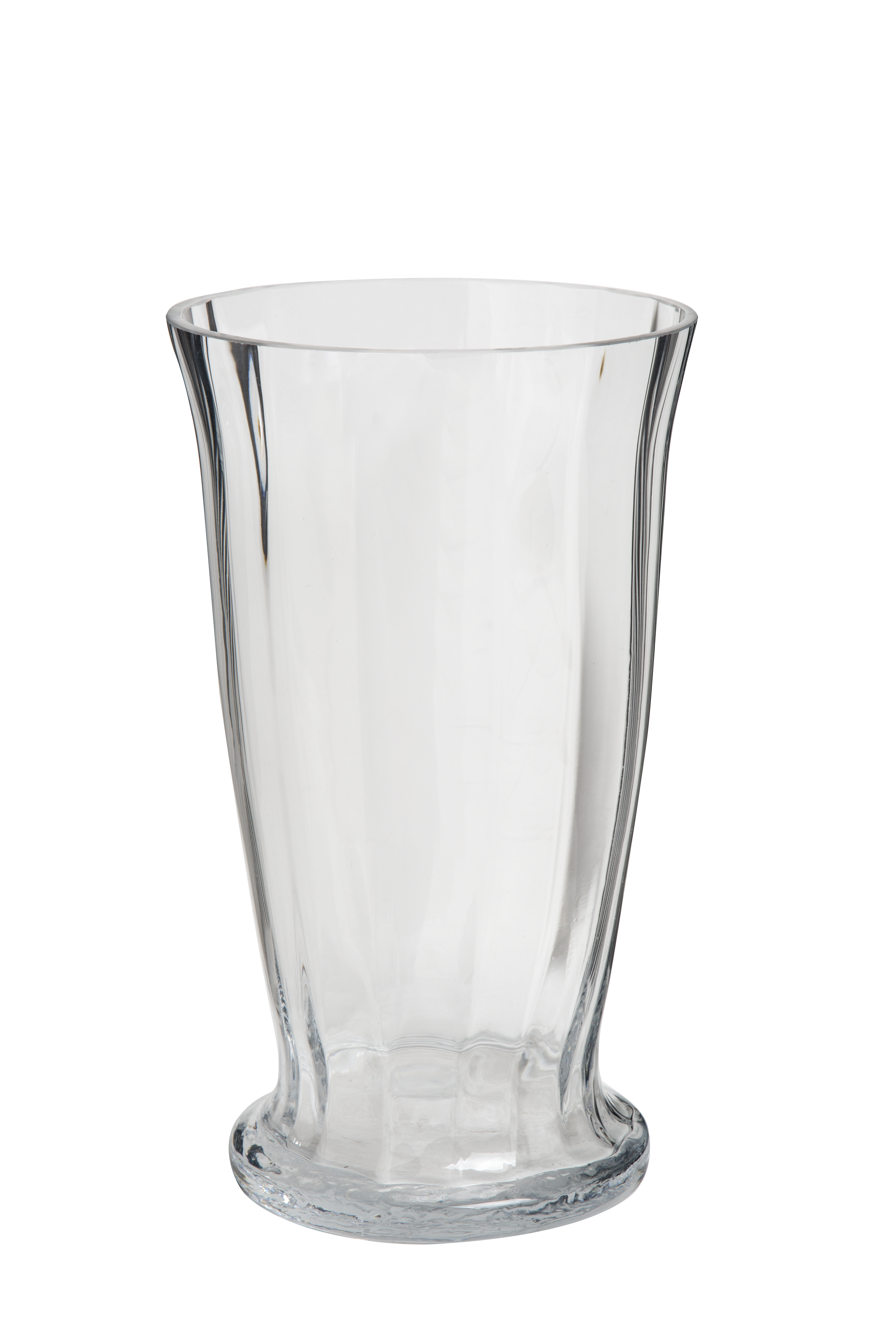RIBBED ROSE VASE
