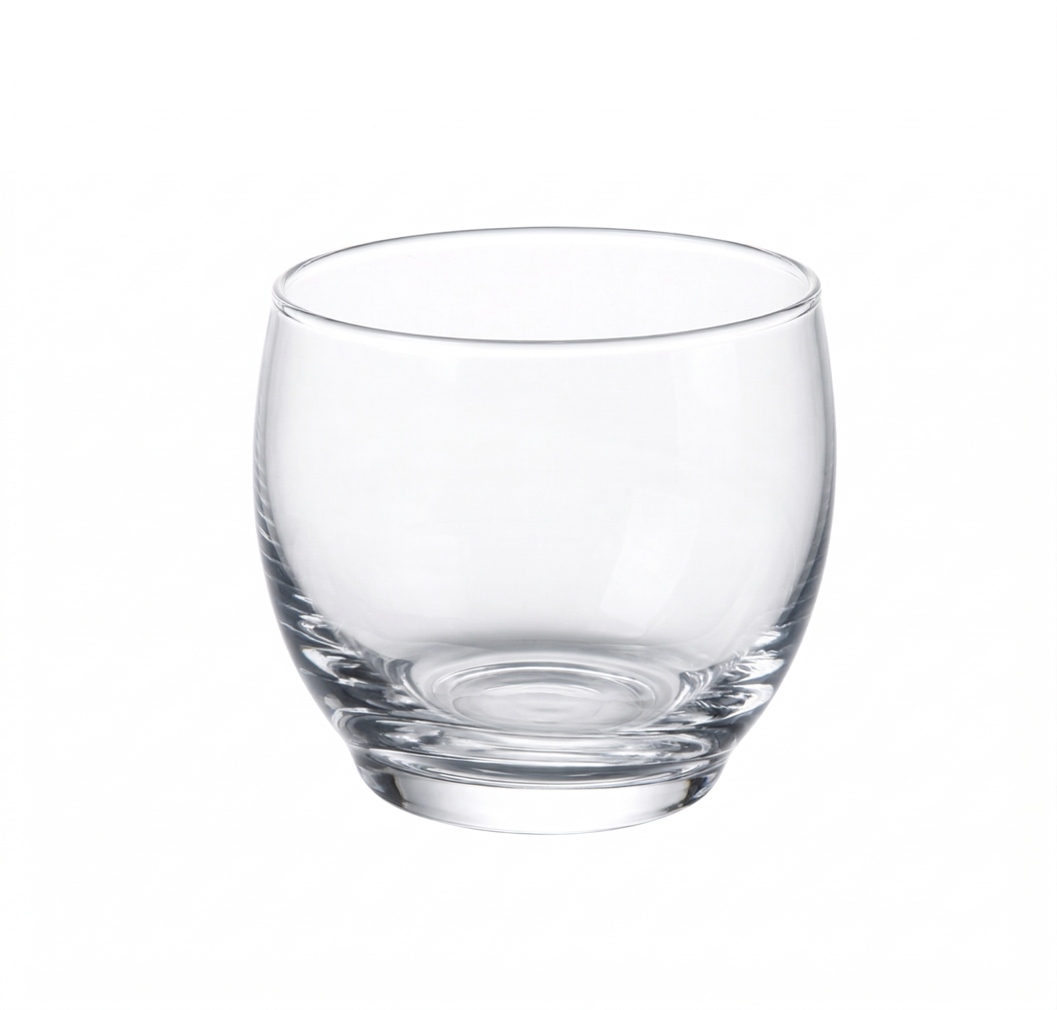 UNFILLED ROLY POLY VOTIVE GLASS - Clear