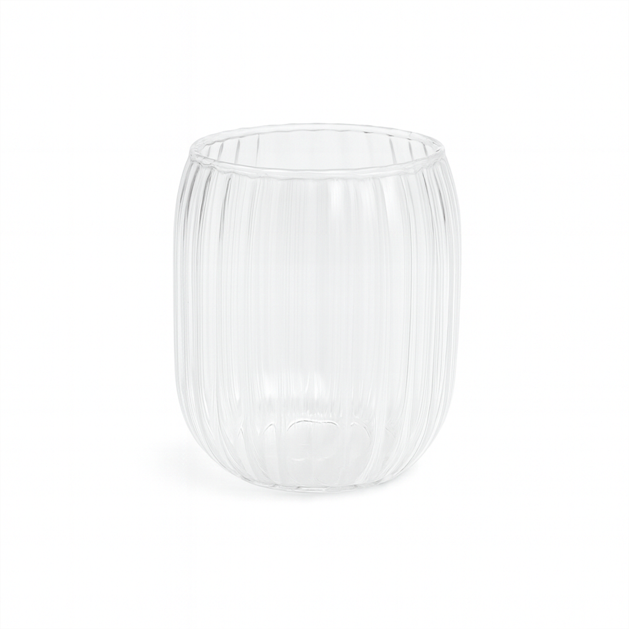 RIBBED OVAL VOTIVE GLASS