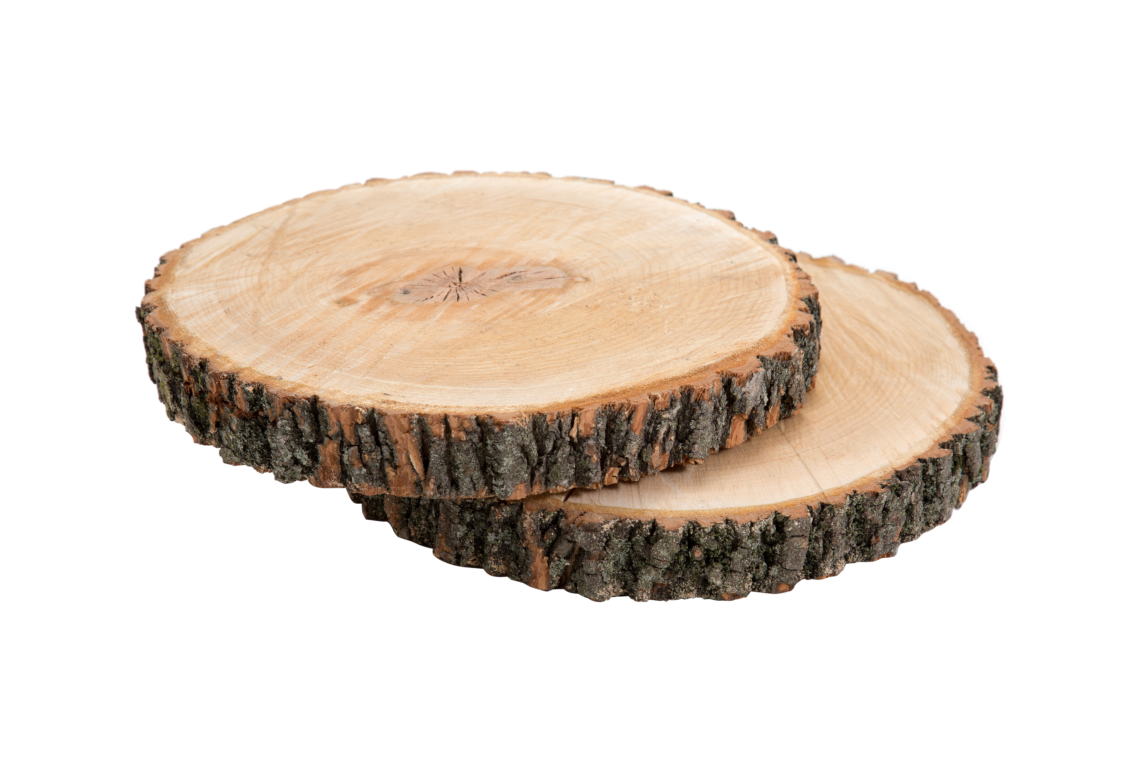 WOOD DISCS, SET OF 2