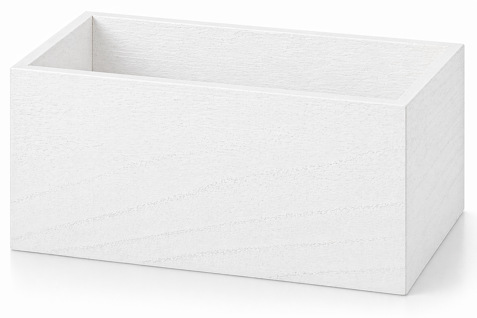 WOODEN FLORAL BOX - 10" × 4" × 6" - White