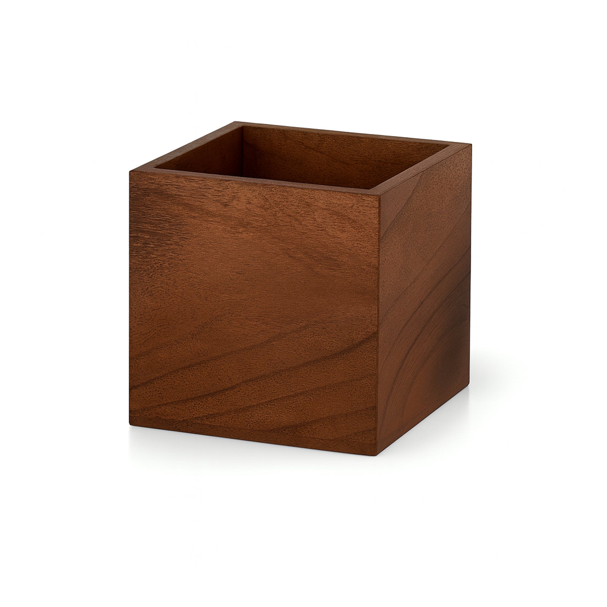 WOODEN FLORAL BOX - 6" × 6" × 6" - Brown